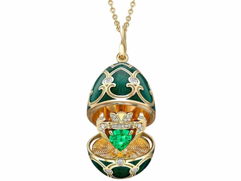 Hartmanns Collaborates with Fabergé on Unique Claddagh Ring Pendant hartmanns